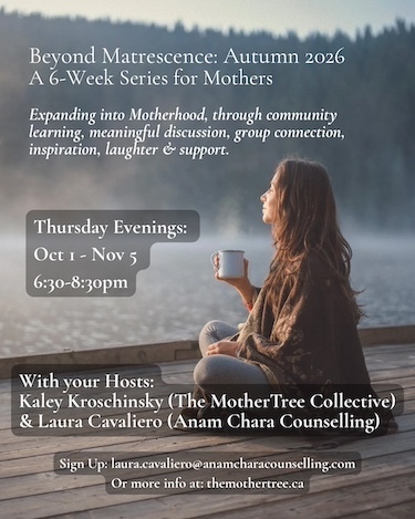 Beyond Matrescence Fall 2026 six-week series for mother